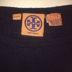 TORY BURCH NAVY BLUE SWEATER